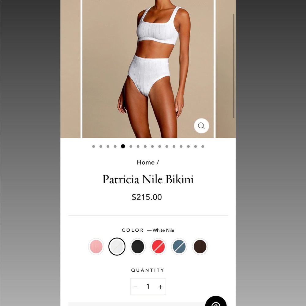 white hunza g bikini